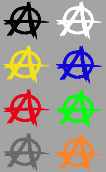 Aufkleber Anarchy Logo